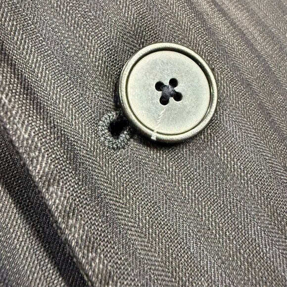 Ermenegildo Zenga Suit "Z Zegna" City Fit Striped Navy Blue 2pc Wool 44L 38x32 - Picture 4 of 12